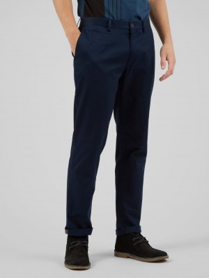 Calças Ben Sherman Signature Slim Stretch Chino Azul Marinho | TEWC24687