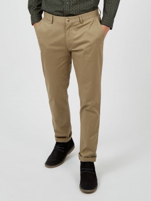 Calças Ben Sherman Signature Slim Stretch Chino Cinzentas | UEYX83027