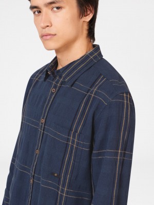 Camisas Ben Sherman B by Ben Sherman Indigo Check Azul Anil | GRZO94530