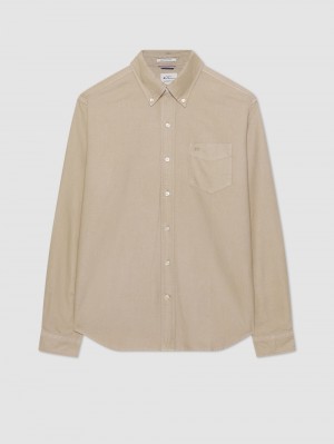 Camisas Ben Sherman Beatnik Oxford Garment Dye Cinzentas | VATL79681