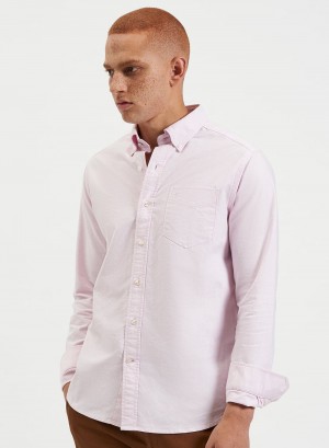 Camisas Ben Sherman Brighton Oxford Organic Rosa | IYQD34618