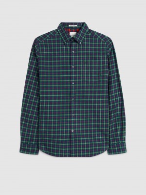 Camisas Ben Sherman House Tartan Twill Verdes | KXUW92304