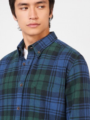 Camisas Ben Sherman Signature Tartan Check Verdes | KDNQ03796