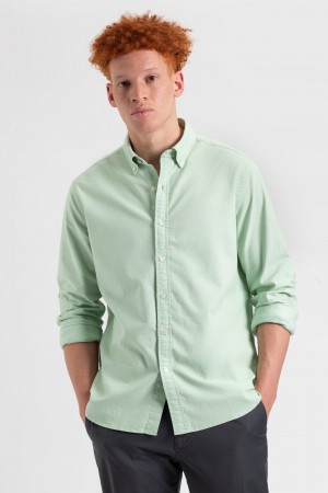 Camisas Ben Sherman St. Ives Resort Oxford Verdes | MZVP27590