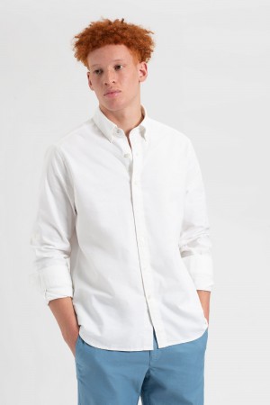 Camisas Ben Sherman St. Ives Resort Oxford Branco | TICJ13704