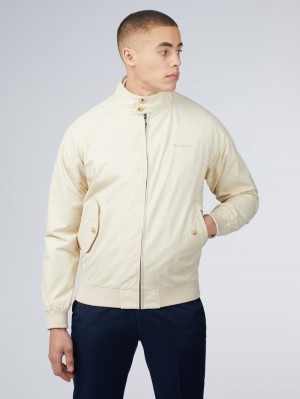 Casacos Ben Sherman Signature Harrington Creme | VWHS93704