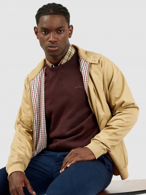 Casacos Ben Sherman Signature Harrington Marrom | AZGJ94037