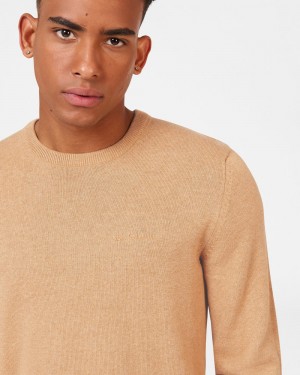 Knitwear Ben Sherman Signature Crewneck Cinzentas | JIKY47936