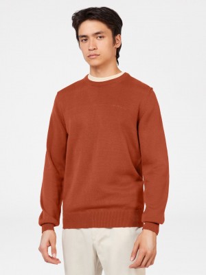 Knitwear Ben Sherman Signature Crewneck Laranja | KNCW69357