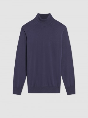 Knitwear Ben Sherman Signature Roll Neck Roxo | YHKD32149