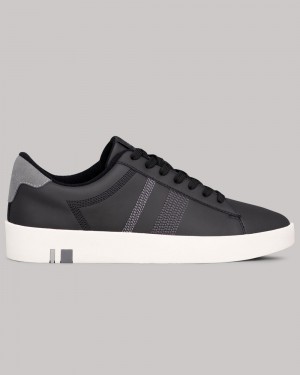 Tenis Ben Sherman Boxwell Pretas Branco Cinzentas | FNSA47386