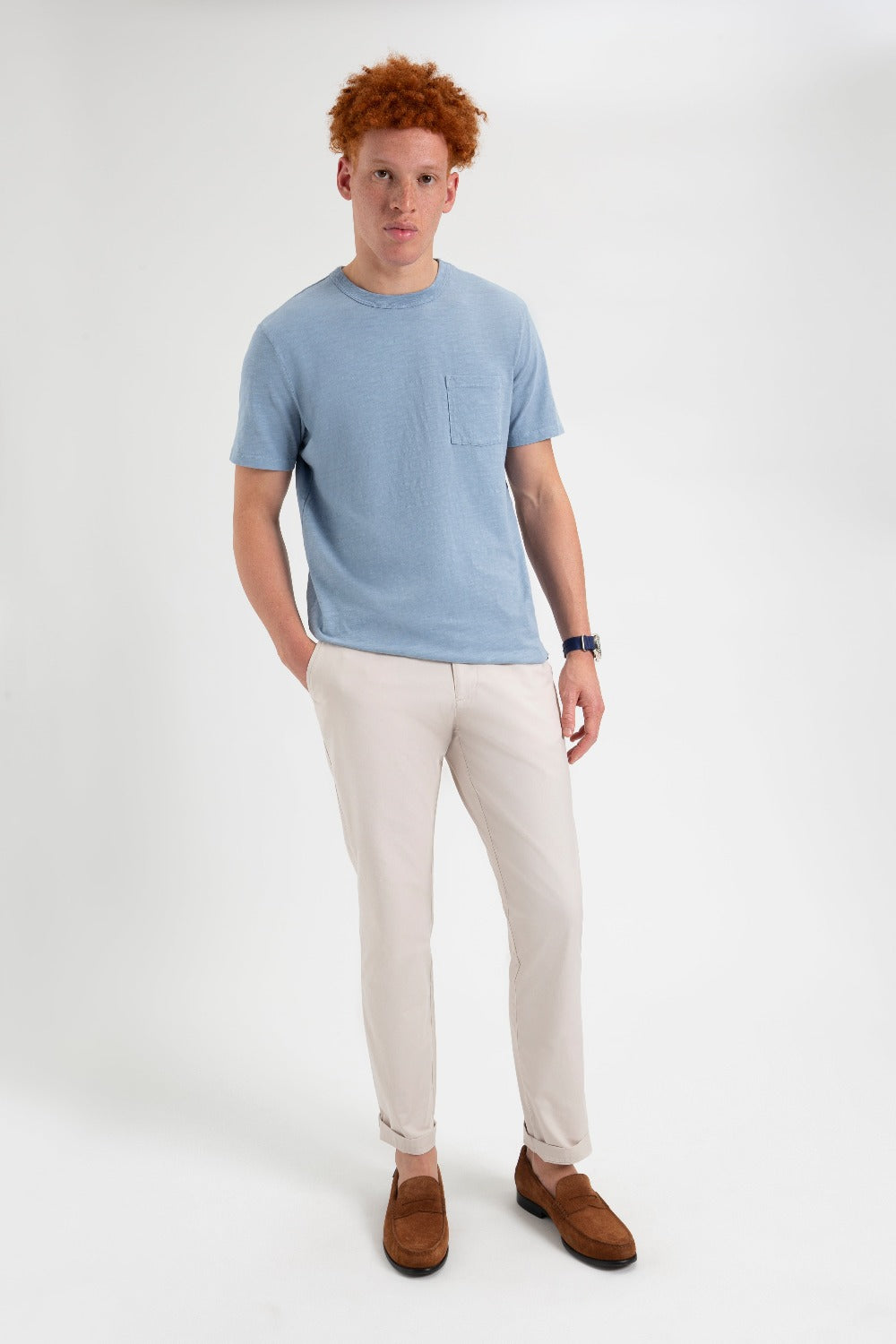 Calças Ben Sherman Everyday Slim Fit Chino Branco | DJEI69103