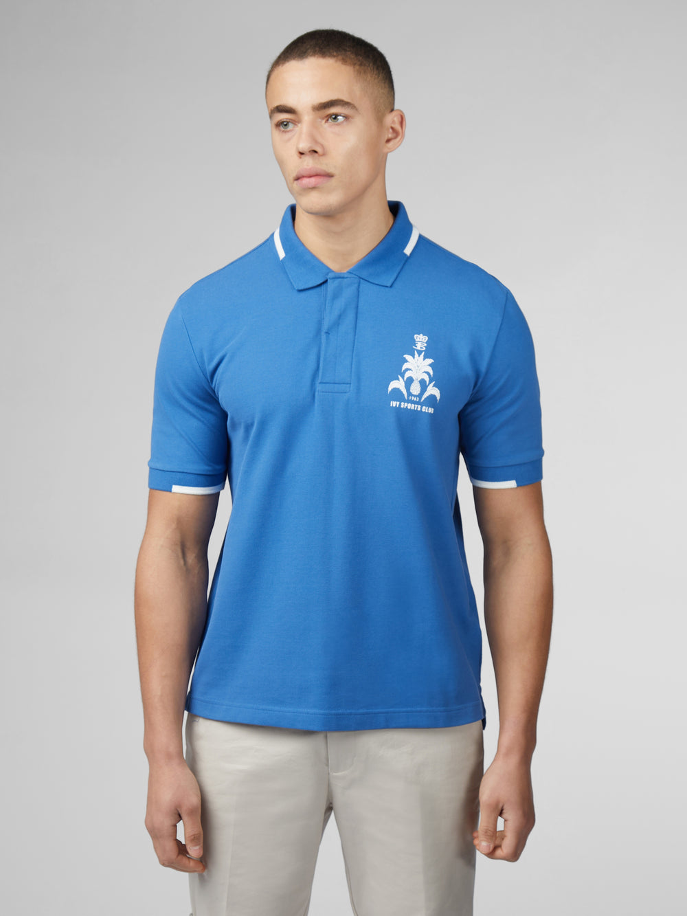 Camisa Polo Ben Sherman B by Ben Sherman Sports Club Embroidered Azuis | TEPM21360