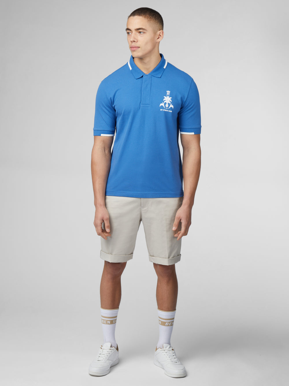 Camisa Polo Ben Sherman B by Ben Sherman Sports Club Embroidered Azuis | TEPM21360