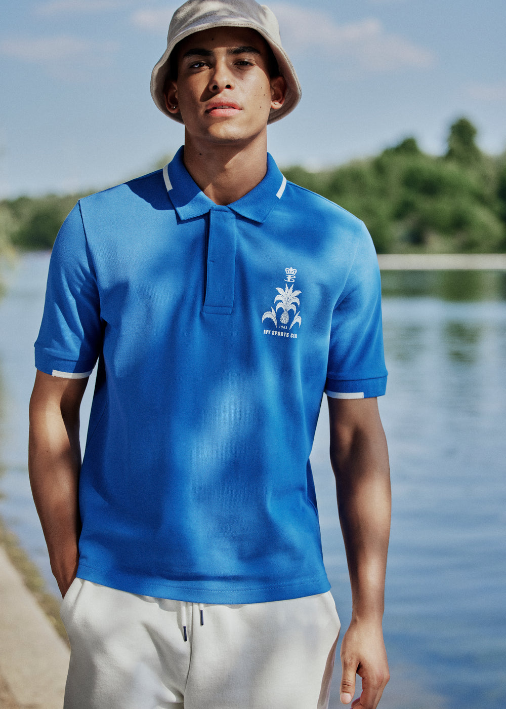 Camisa Polo Ben Sherman B by Ben Sherman Sports Club Embroidered Azuis | TEPM21360