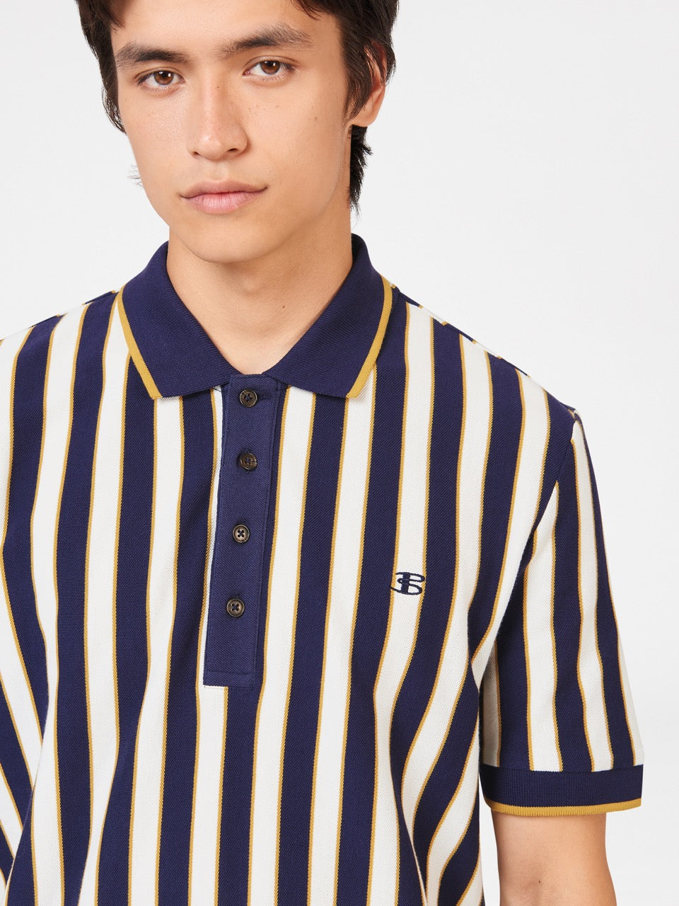 Camisa Polo Ben Sherman B by Ben Sherman Vertical Stripe Roxo | OYHX21046