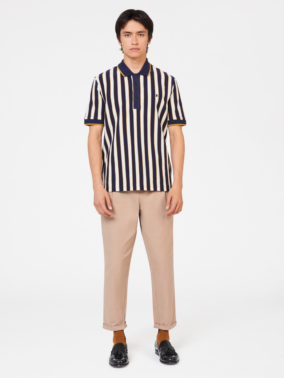 Camisa Polo Ben Sherman B by Ben Sherman Vertical Stripe Roxo | OYHX21046