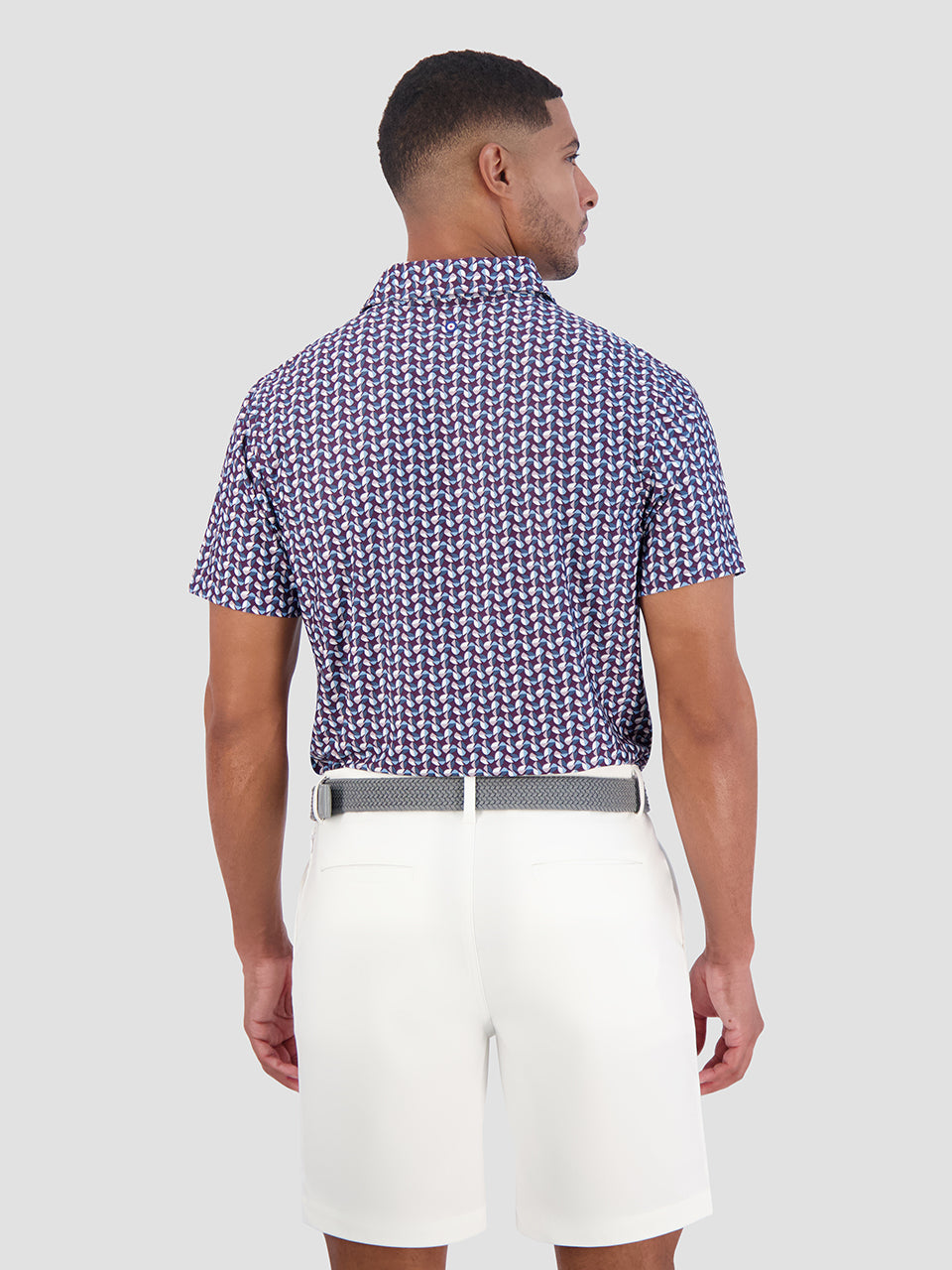 Camisa Polo Ben Sherman Bauhaus Geo Tech Jersey Sports Fit Roxo | AGVZ34157