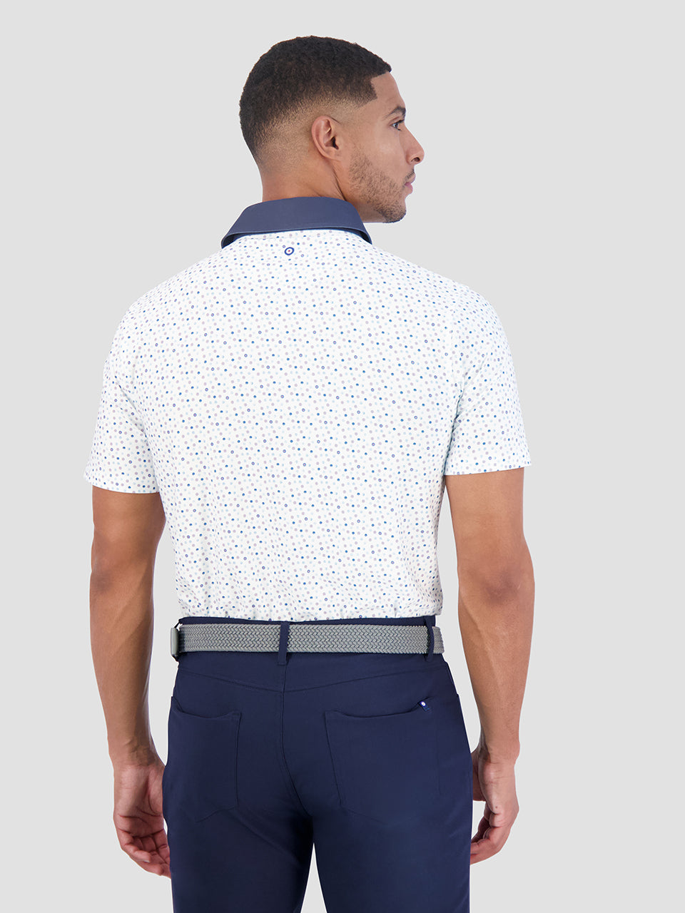 Camisa Polo Ben Sherman Polka Dots Tech Jersey Sports Fit Branco | YXDP25781