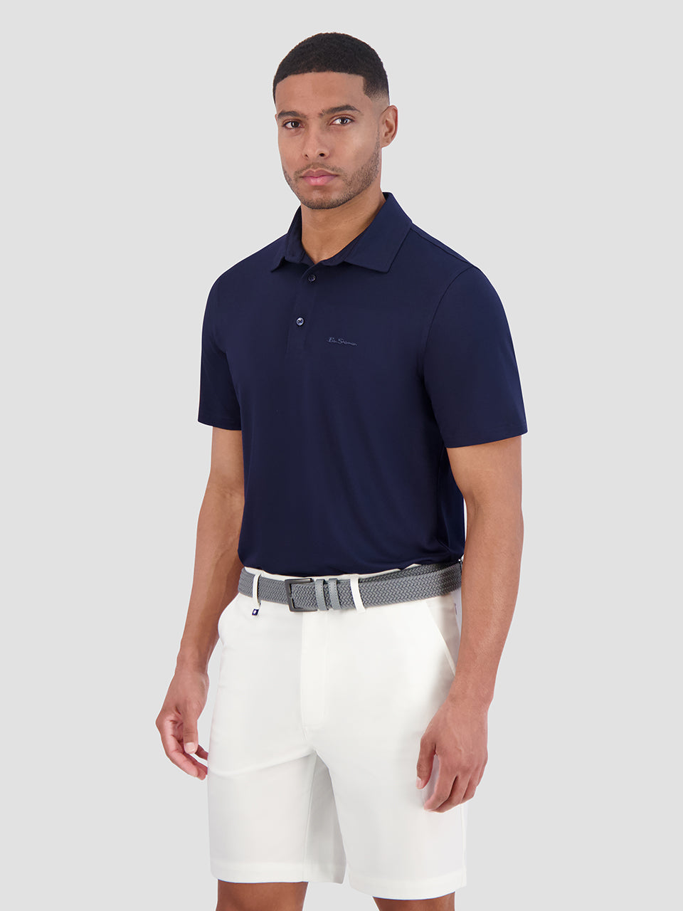 Camisa Polo Ben Sherman Solid Air Pique Sports Fit Azul Marinho | KMGD34982