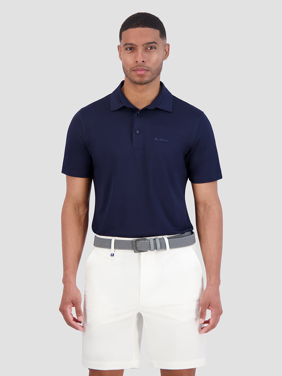 Camisa Polo Ben Sherman Solid Air Pique Sports Fit Azul Marinho | KMGD34982