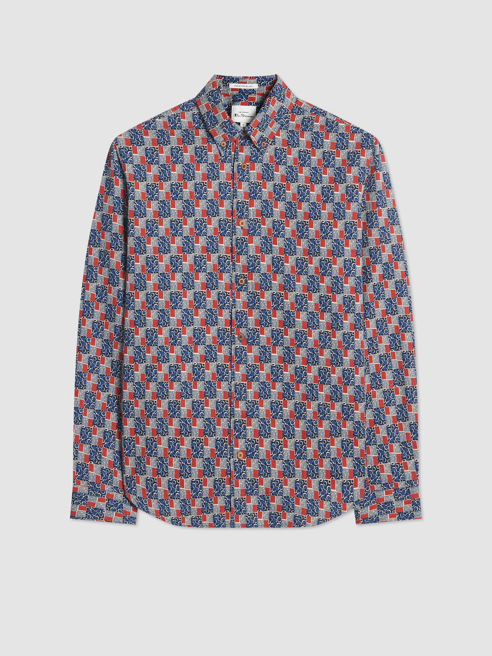 Camisas Ben Sherman 1950s Checkerboard Azul Anil | IEGN80271