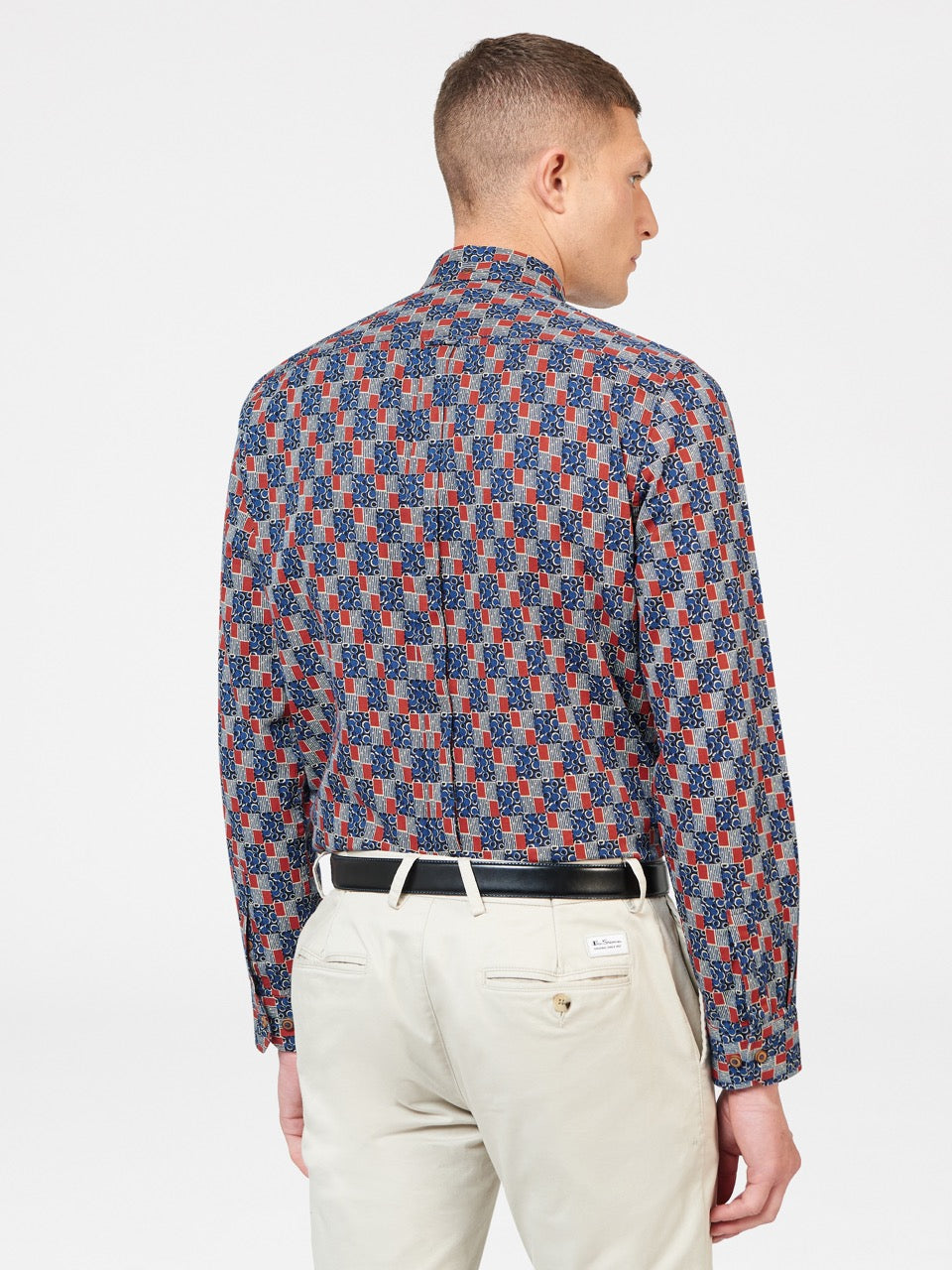 Camisas Ben Sherman 1950s Checkerboard Azul Anil | IEGN80271