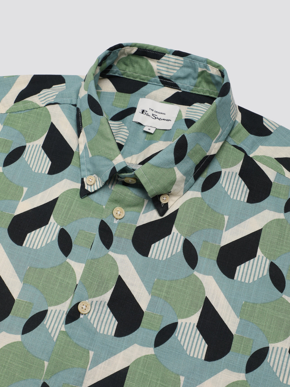 Camisas Ben Sherman Art Deco Verdes | MIKG62305