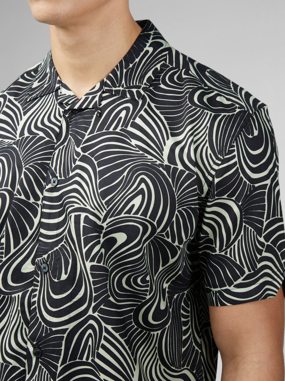 Camisas Ben Sherman B by Ben Sherman Psychedelic Swirl Print Menta | TIRH71206