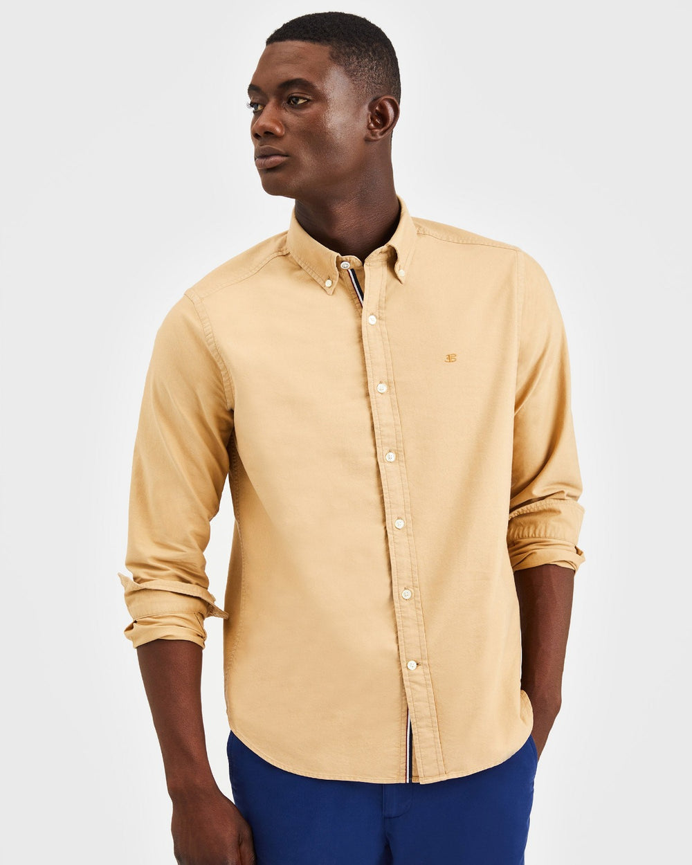 Camisas Ben Sherman Beatnik Oxford Garment Dye Caqui | DAXY17069