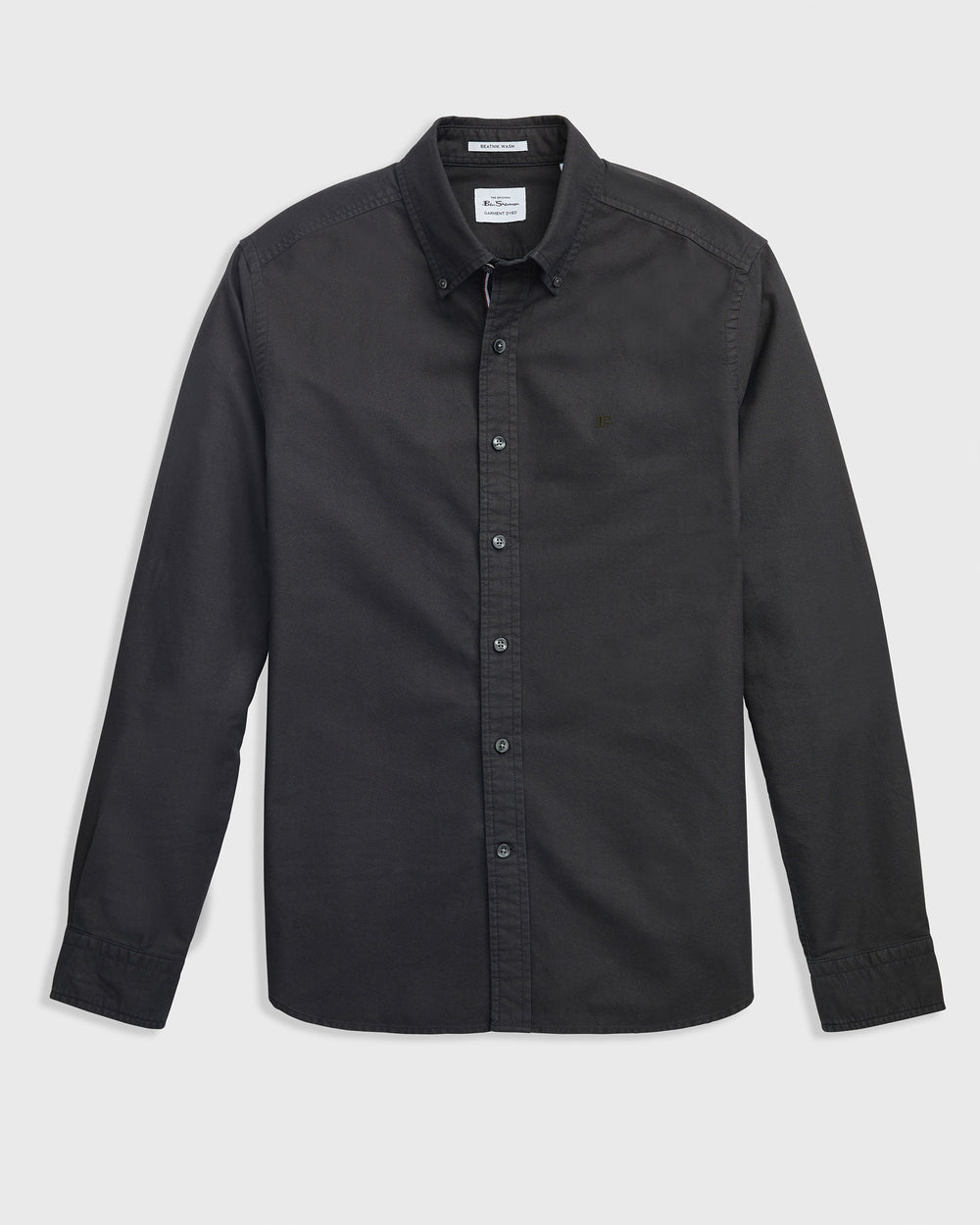 Camisas Ben Sherman Beatnik Oxford Garment Dye Pretas | PMKA14258