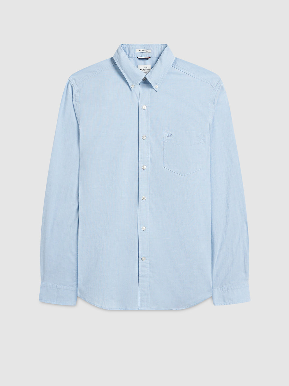 Camisas Ben Sherman Beatnik Wash Long-Sleeve Azuis | JYEF57490