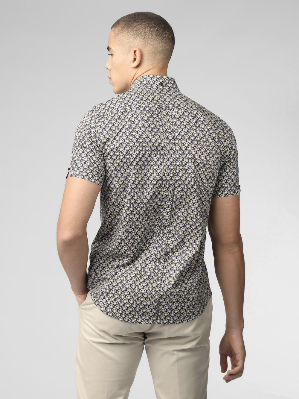 Camisas Ben Sherman Block Geo Cinzentas | SYKO67208