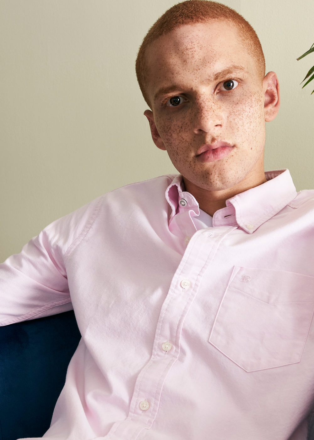 Camisas Ben Sherman Brighton Oxford Organic Rosa | IYQD34618