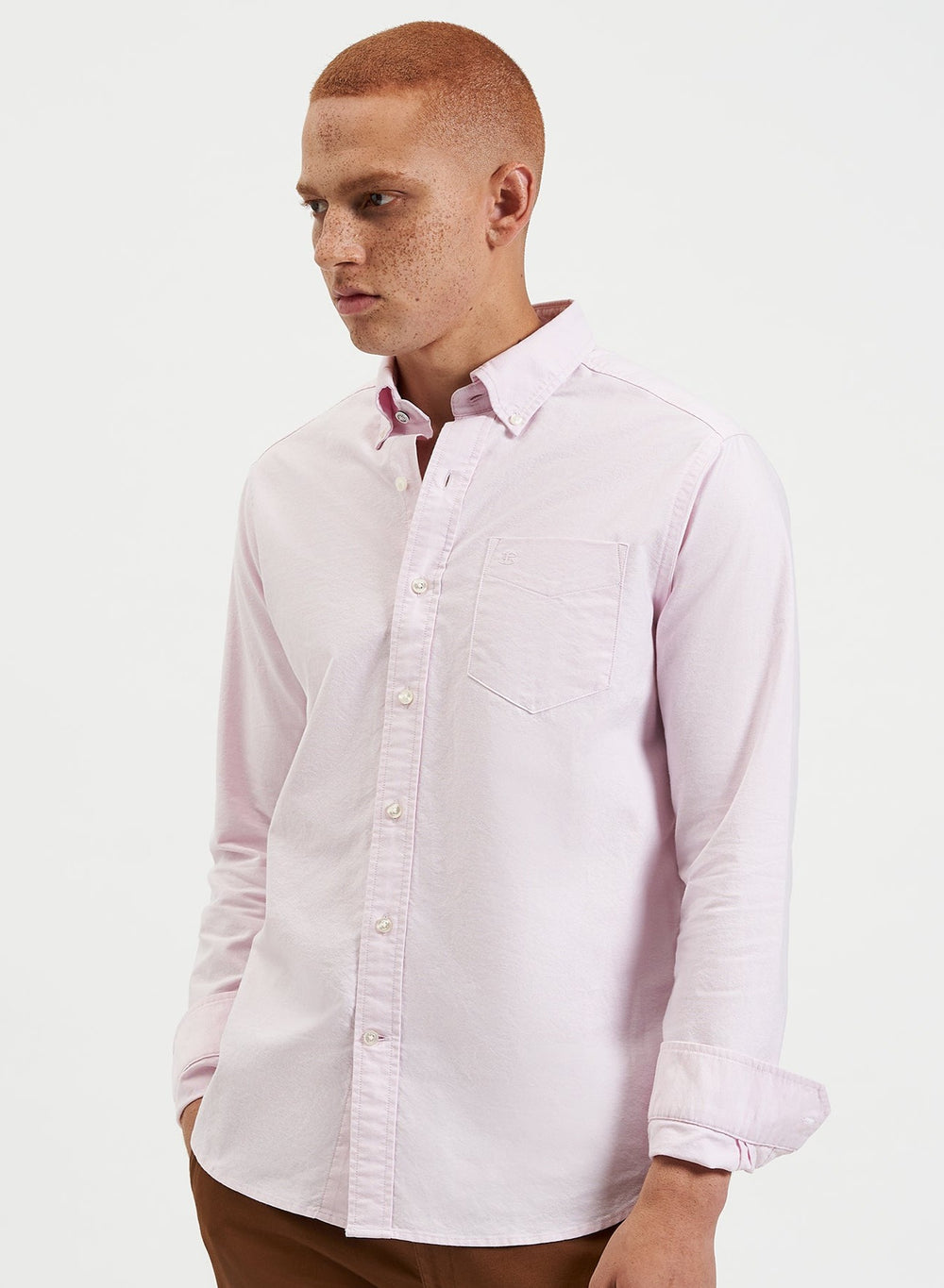 Camisas Ben Sherman Brighton Oxford Organic Rosa | IYQD34618