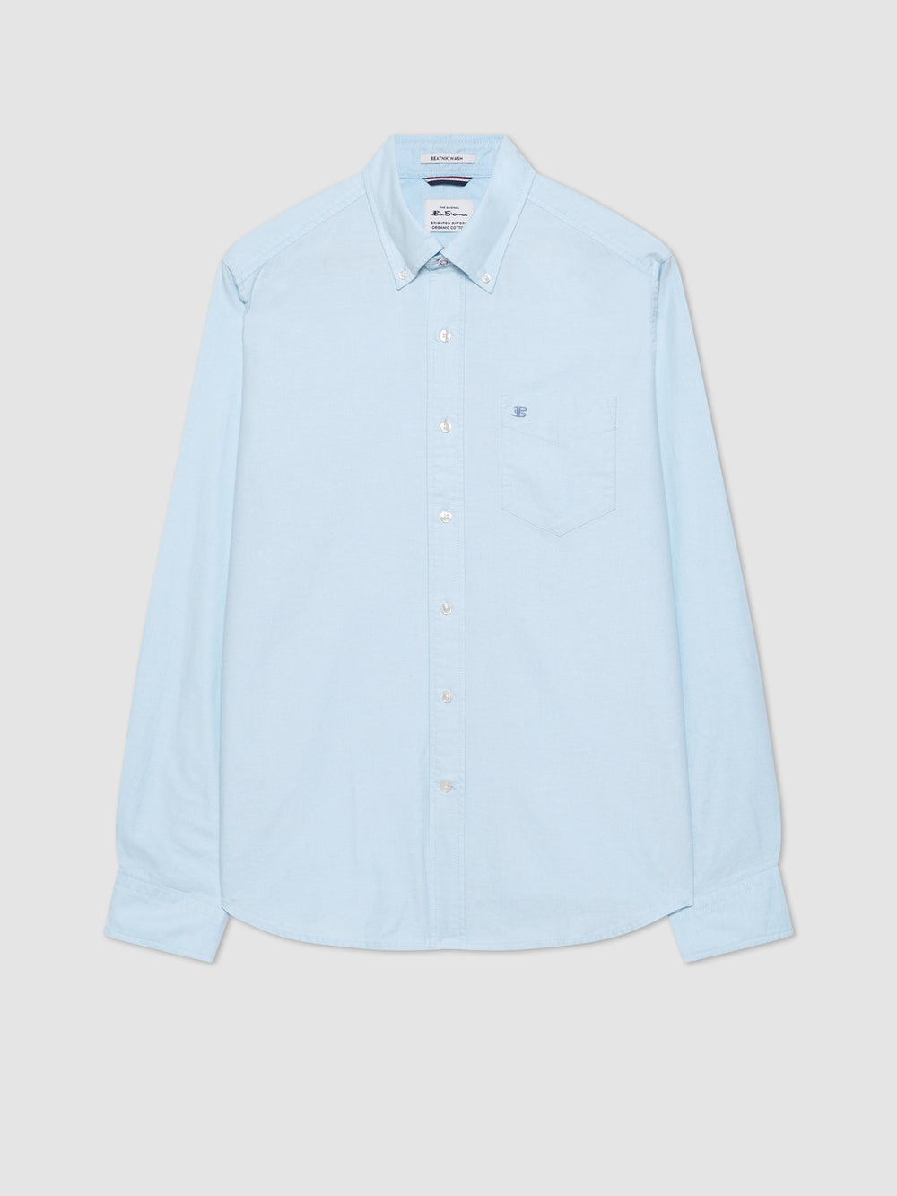 Camisas Ben Sherman Brighton Oxford Organic Azuis | VJFM27140