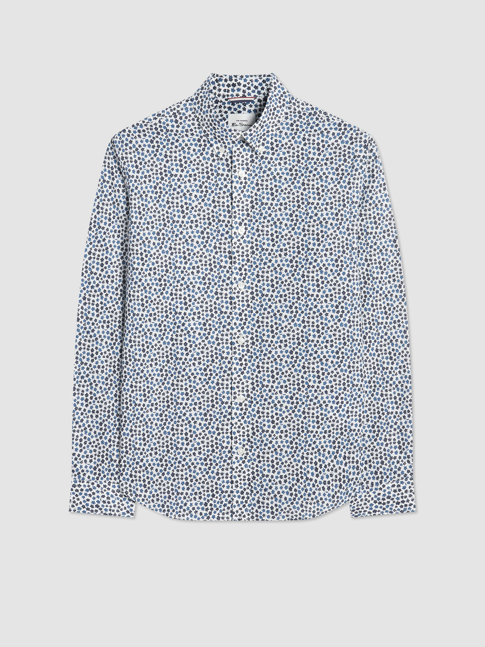 Camisas Ben Sherman Ditsy Floral Print Long Sleeve Branco | AYFC30542