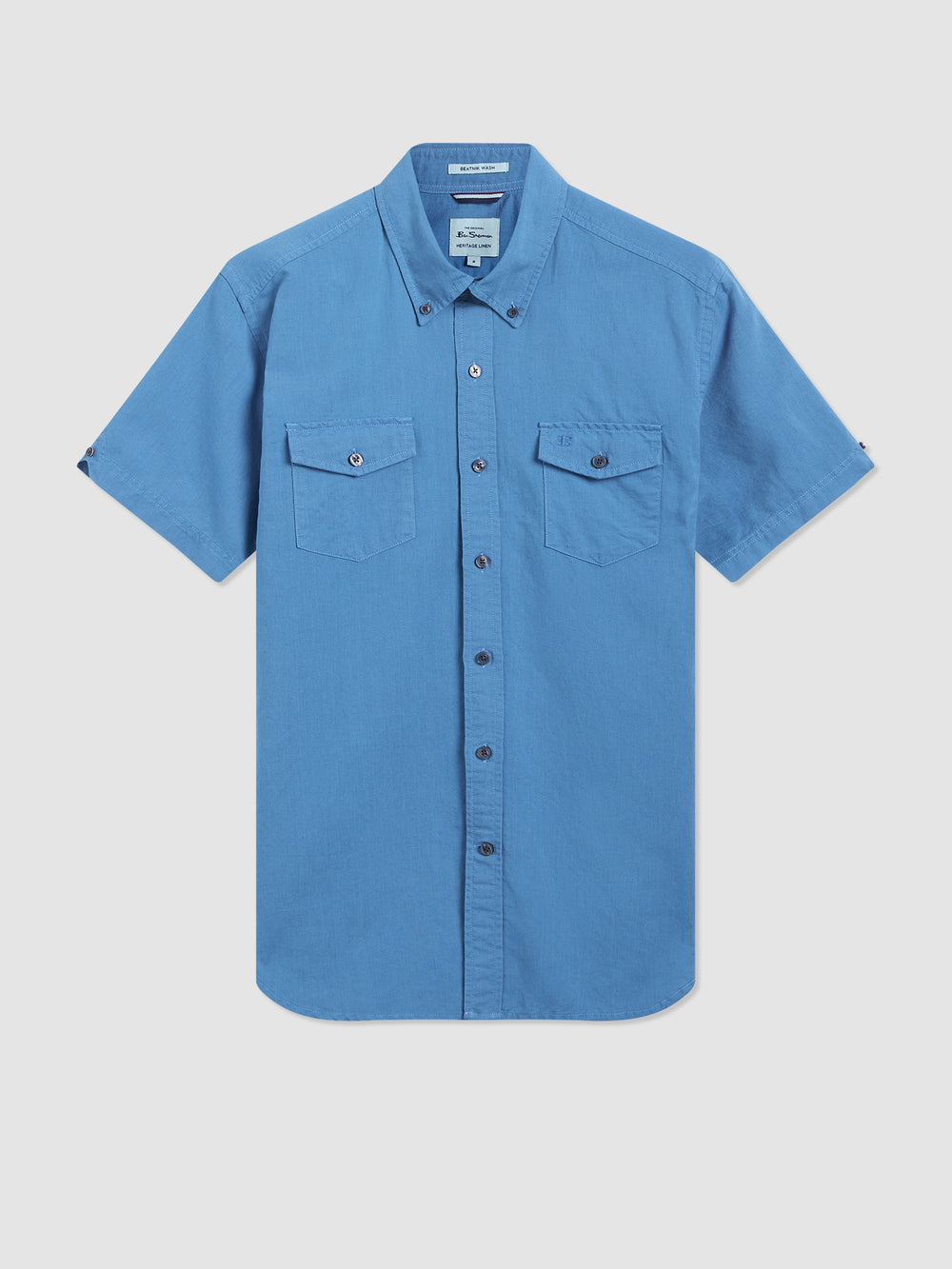 Camisas Ben Sherman Garment Dye Linen Azuis | NLBQ38169