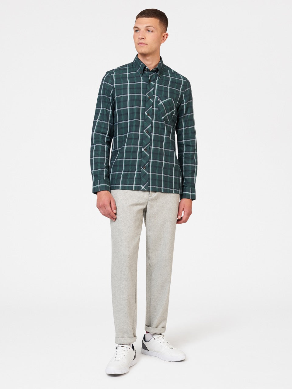 Camisas Ben Sherman Grid Check Verdes | DYFN87932