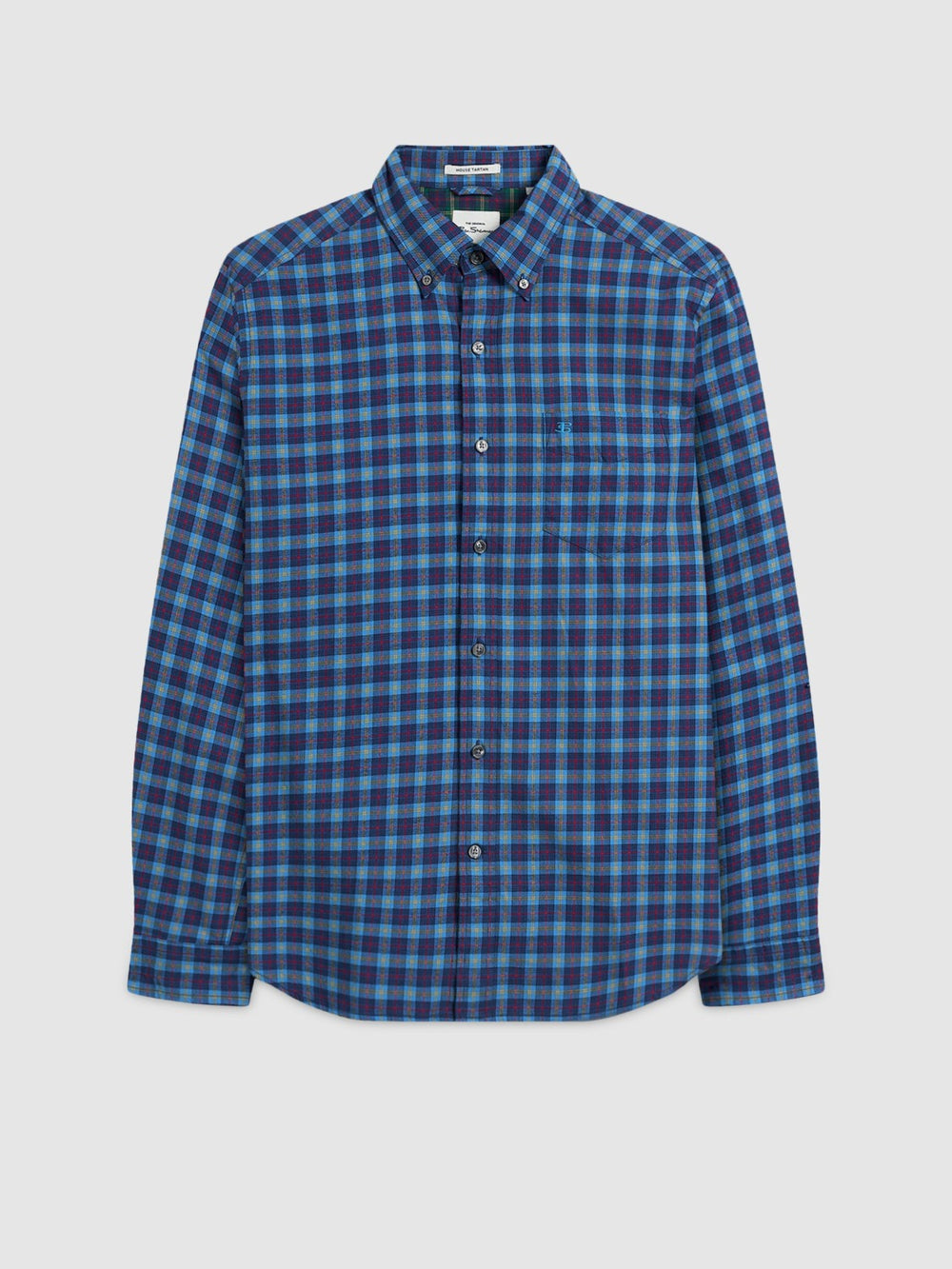 Camisas Ben Sherman House Tartan Twill Azul Marinho | UTOZ85123