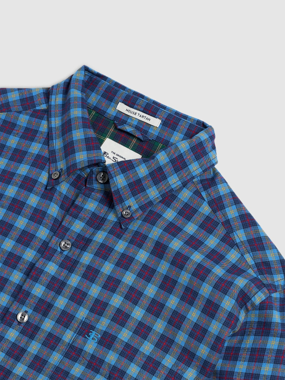 Camisas Ben Sherman House Tartan Twill Azul Marinho | UTOZ85123