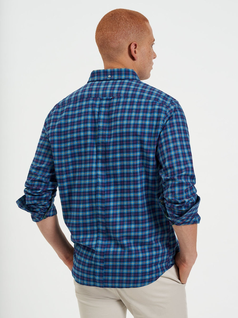 Camisas Ben Sherman House Tartan Twill Azul Marinho | UTOZ85123