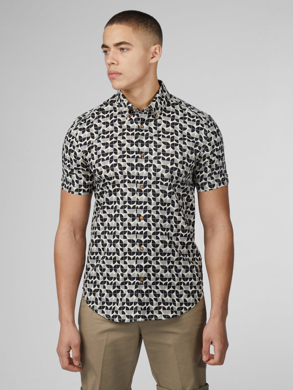 Camisas Ben Sherman Linear Pretas | HQTE01579