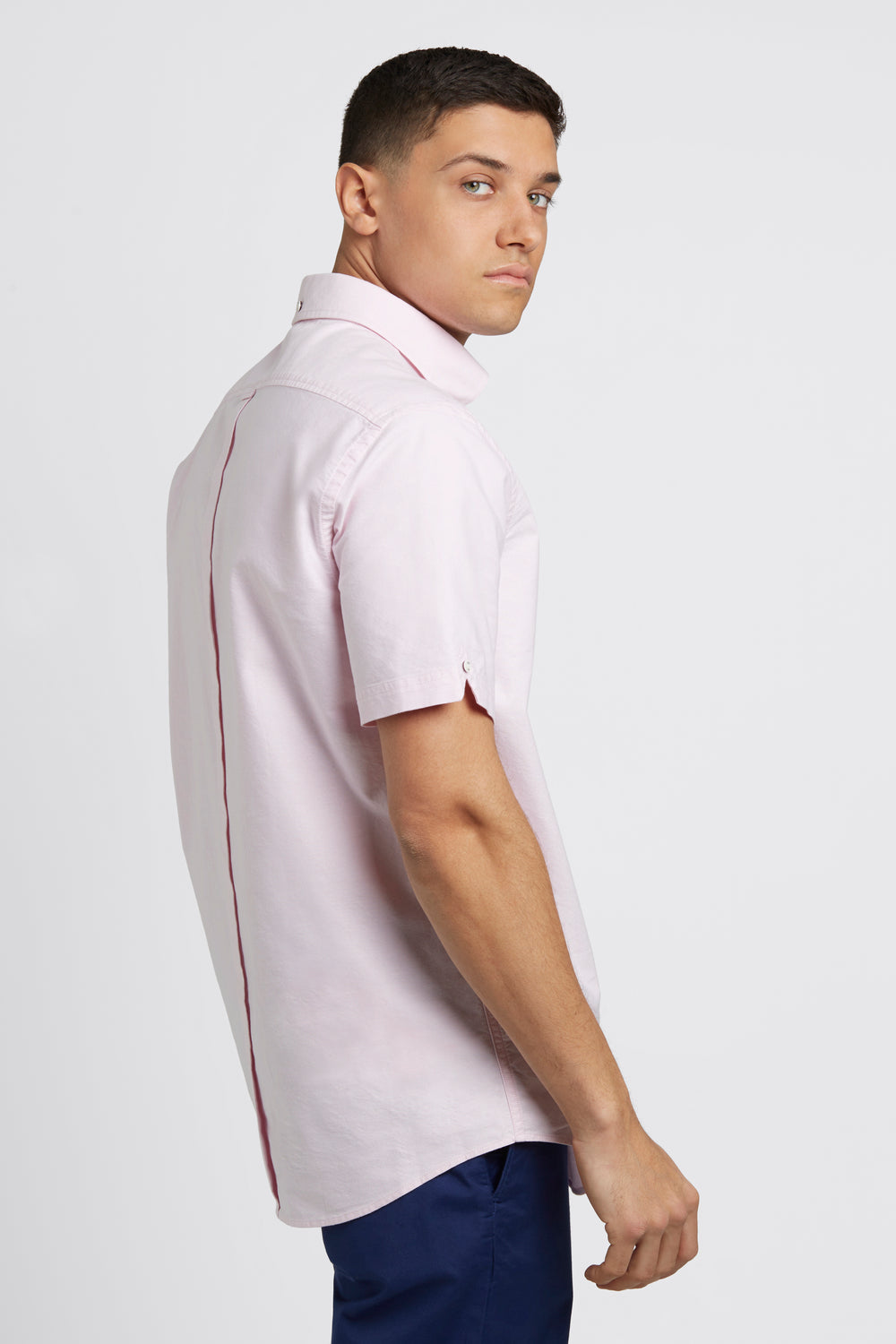 Camisas Ben Sherman Short Sleeve Brighton Oxford Organic Rosa | FBWM75689