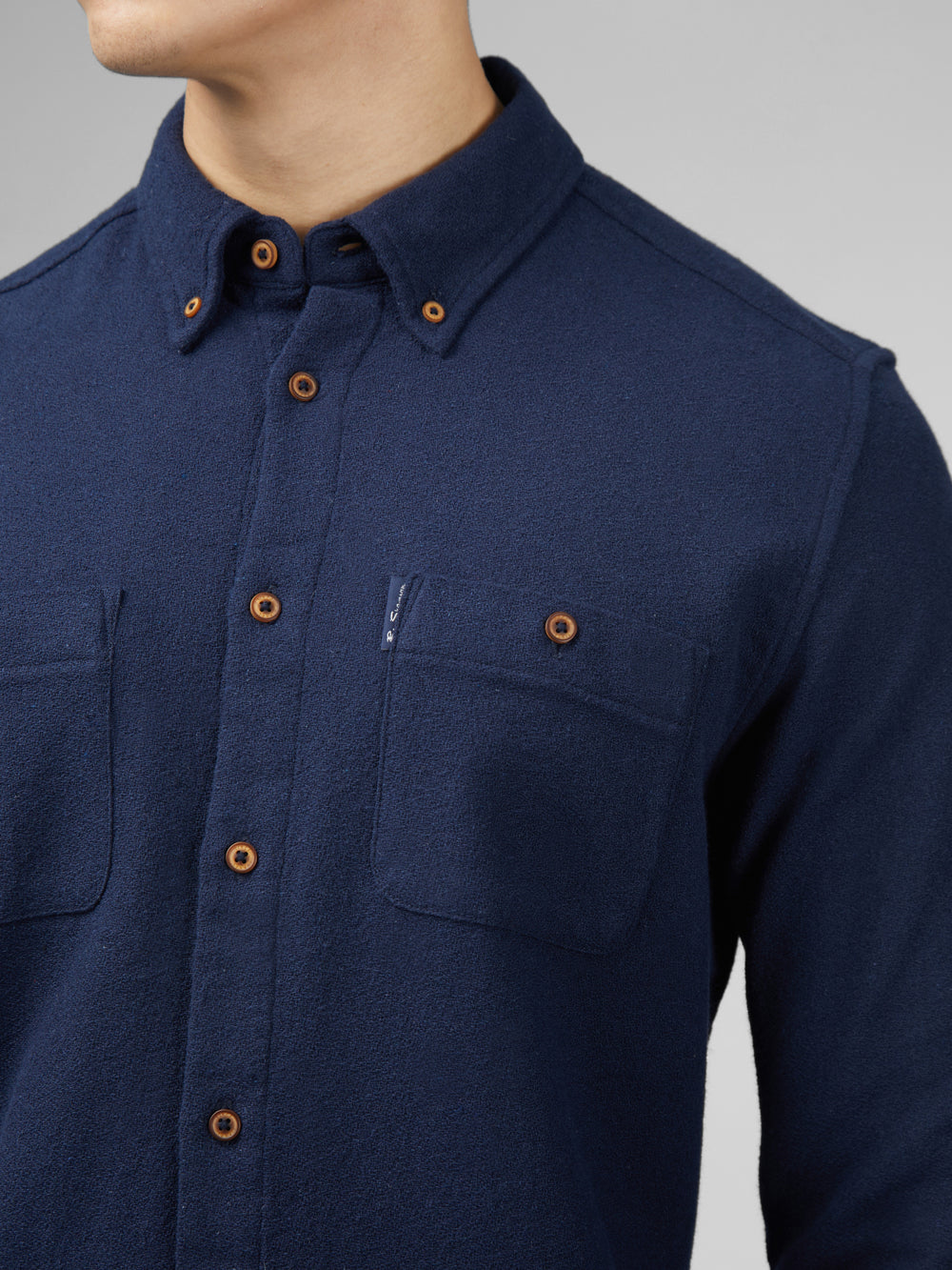 Camisas Ben Sherman Signature Boucle Azul Marinho | DIAQ10275