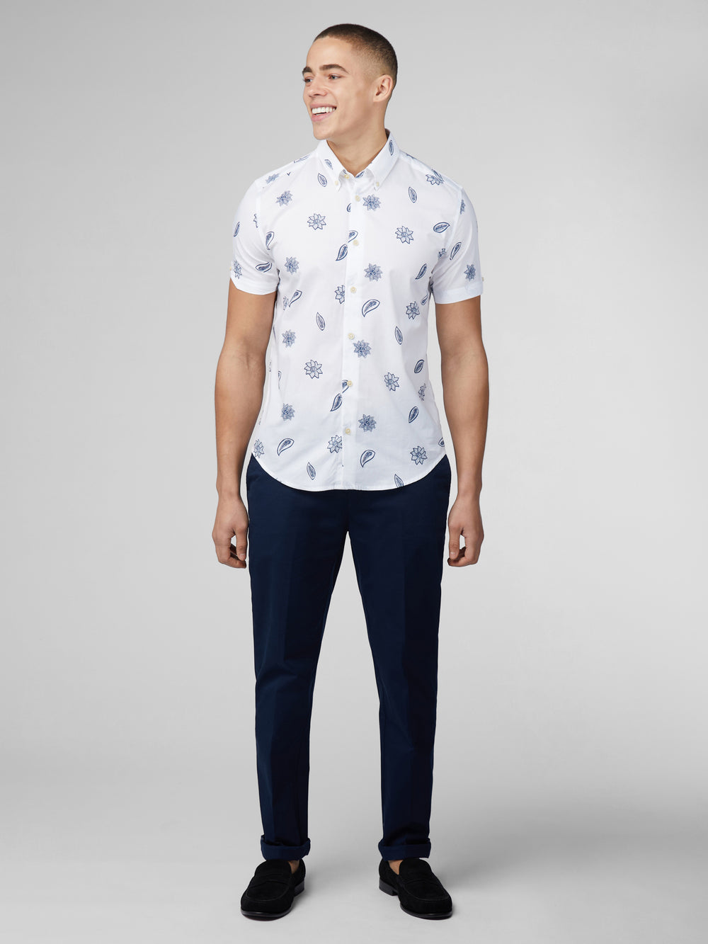 Camisas Ben Sherman Signature Floral Branco | DCWS45328