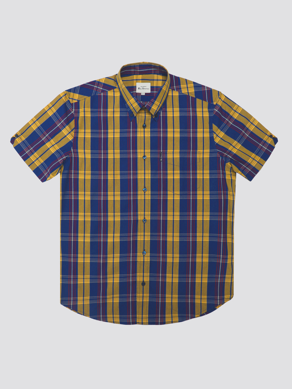 Camisas Ben Sherman Signature Irregular Check Azuis | UYSA68472