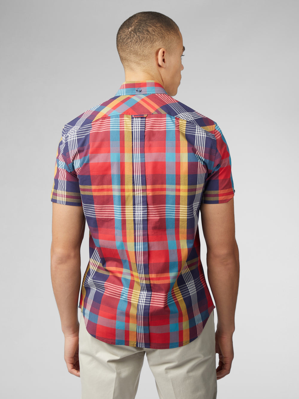 Camisas Ben Sherman Signature Large Madras Check Vermelhas | SAOH39205