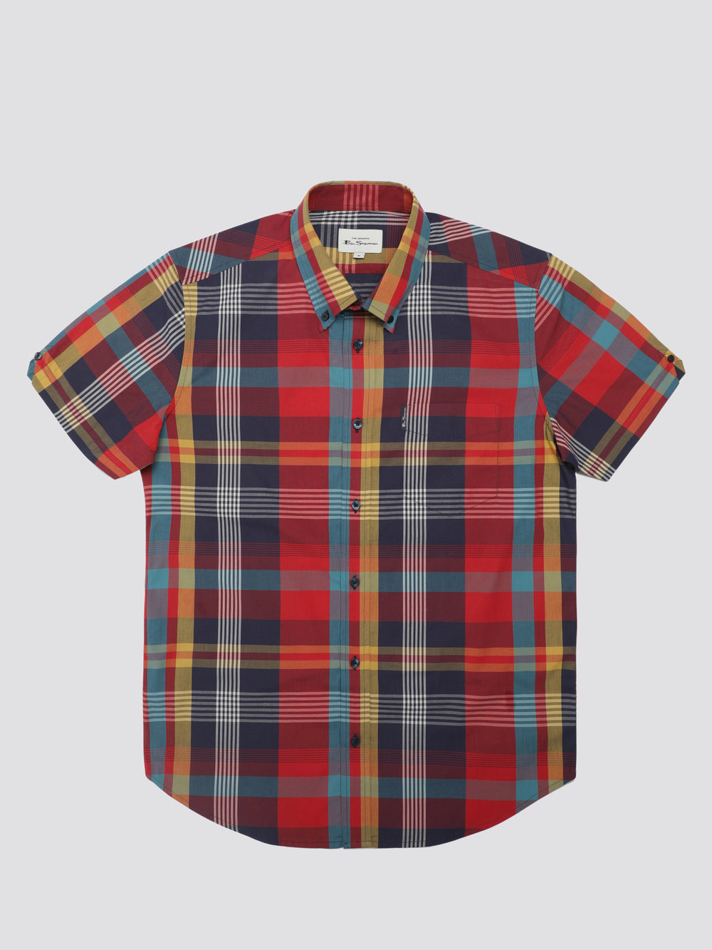 Camisas Ben Sherman Signature Large Madras Check Vermelhas | SAOH39205