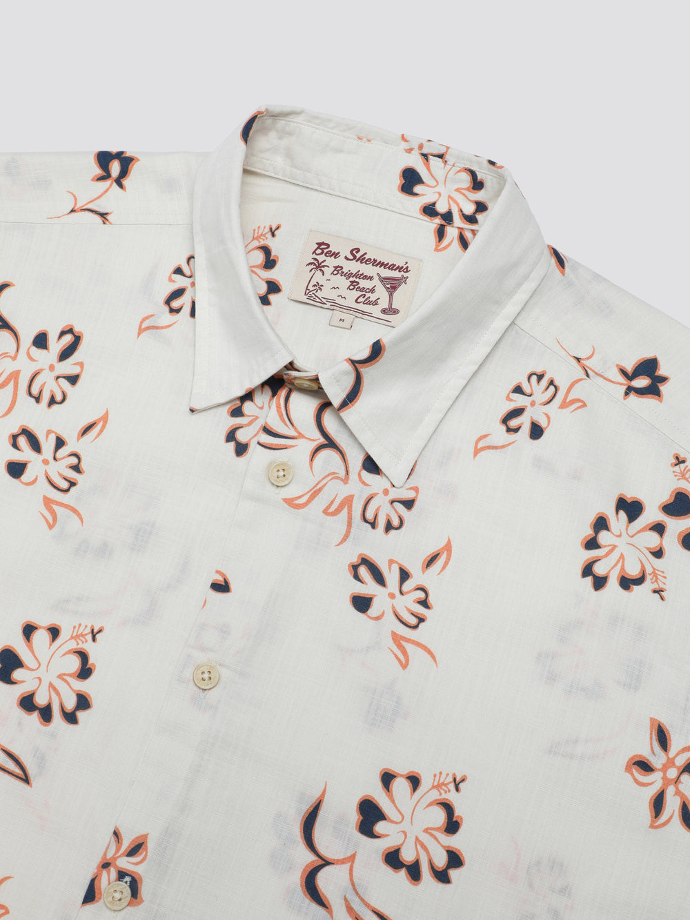 Camisas Ben Sherman Signature Linear Floral Branco | XDVE30285